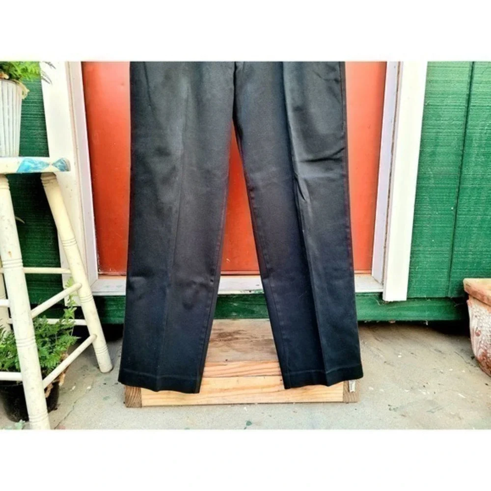 Kenneth Cole New York Black Stretch Preppy Cotton Men's Dress‎ Pants